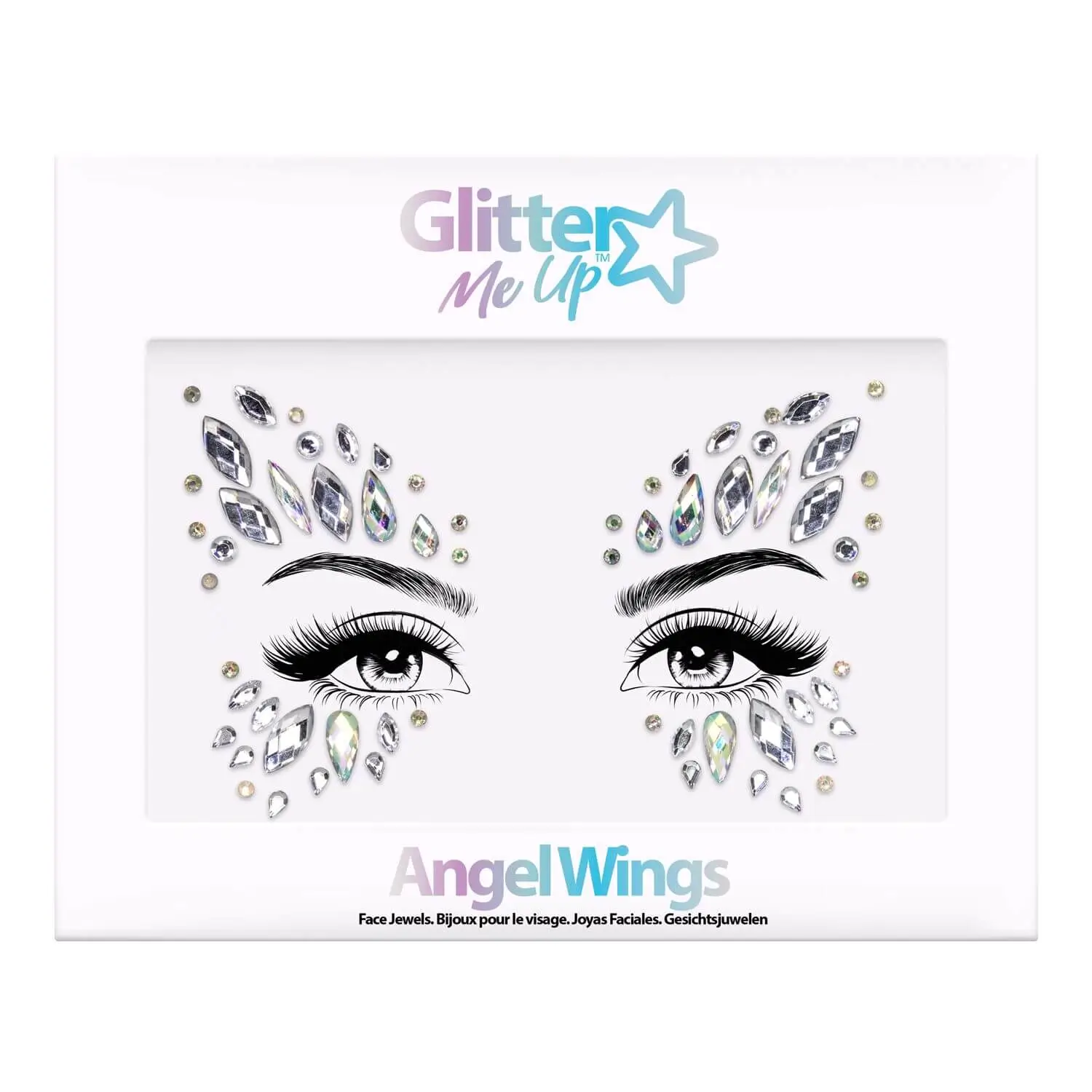 Angel Wings Face Jewels from Glitter Me Up™ | PaintGlow.com