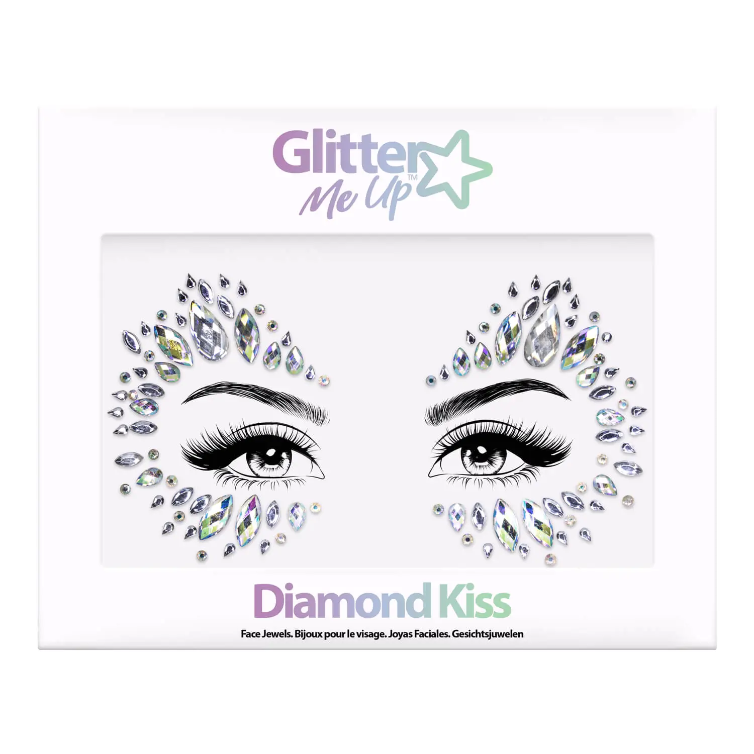 Diamond Kiss Face Jewels by Glitter Me Up ™ | PaintGlow